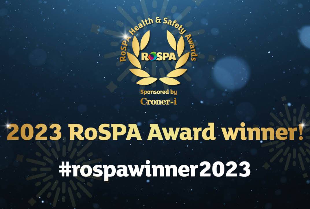 AWARDS • Celebrating a Gold RoSPA win!